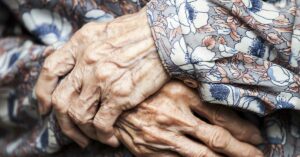 hands of an elderly woman