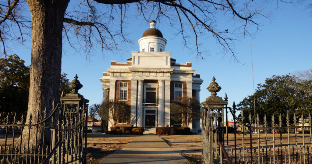 Canton USA - 6 February 2015 : Madison County Courthouse in Canton Mississippi USA