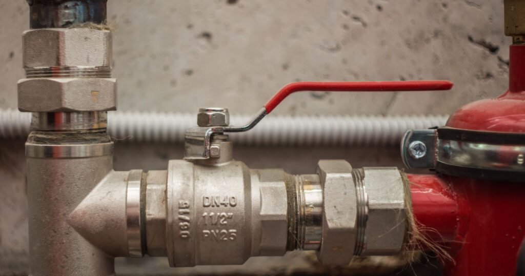 pipe and valves, plumbing ,closeup concept plumbing