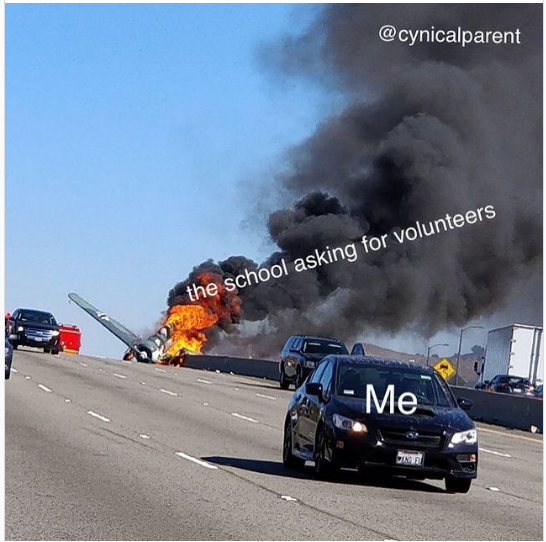 school volunteers meme