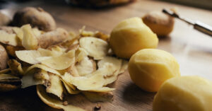 10 Fruit and Vegetable Peels You Should Never Throw Away peeled potatoes