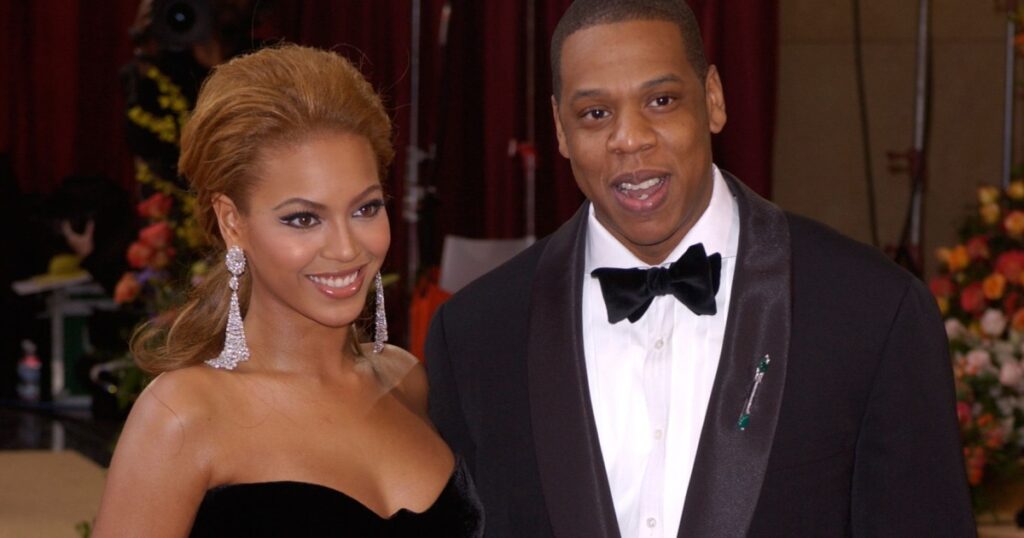 BEYONCE KNOWLES & JAY-Z at the 77th Annual Academy Awards at the Kodak Theatre, Hollywood, CA February 27, 2005