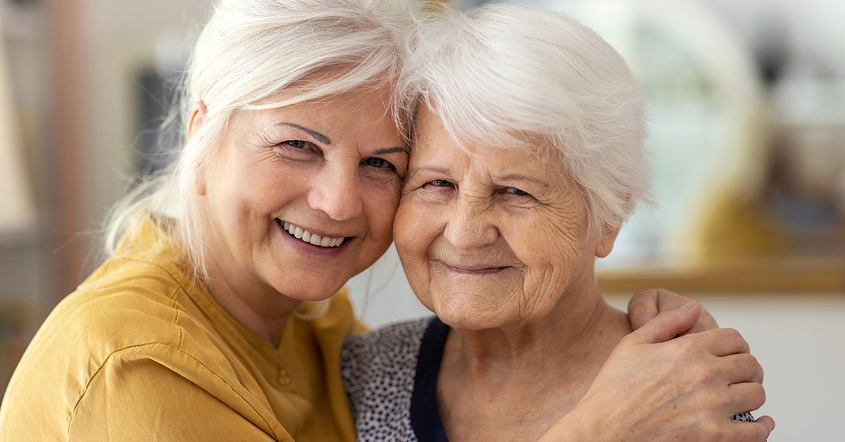 two elderly women