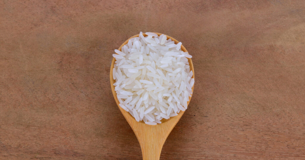 spoon of rice