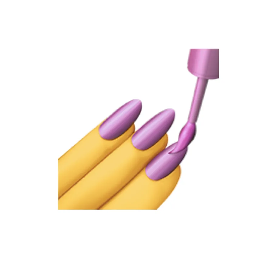 The "nail polish" emojis
