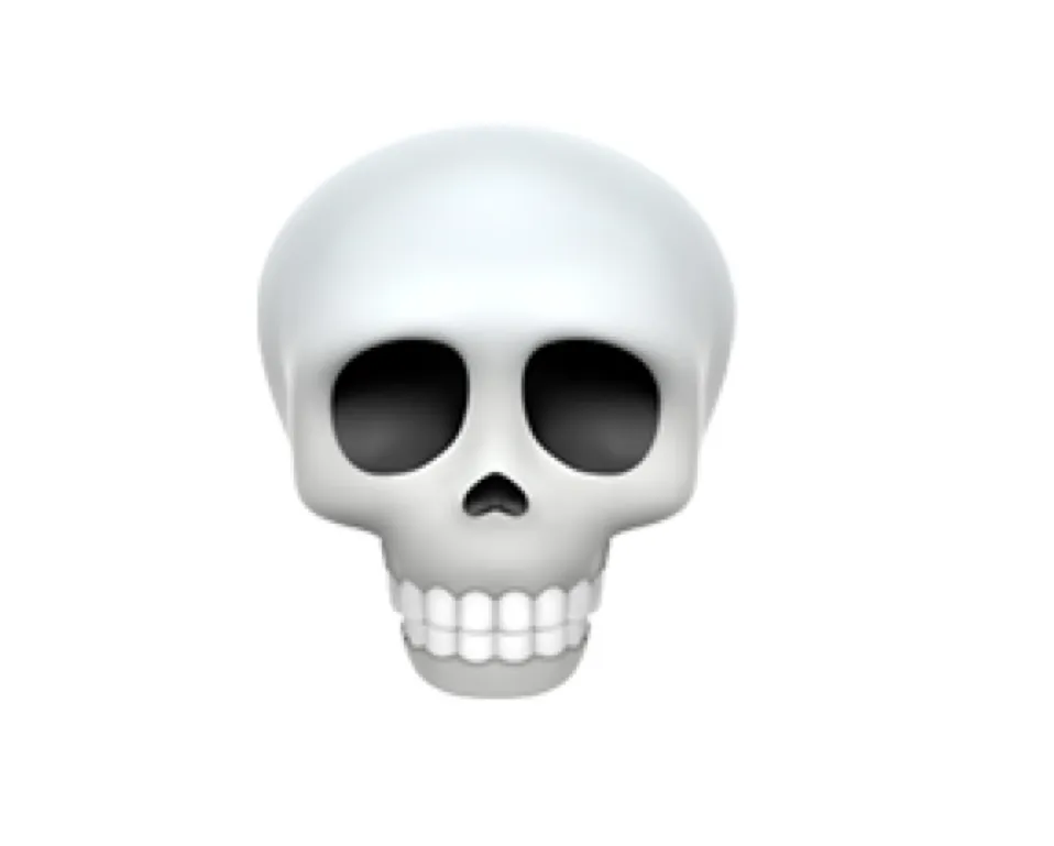 The "skull" emoji
