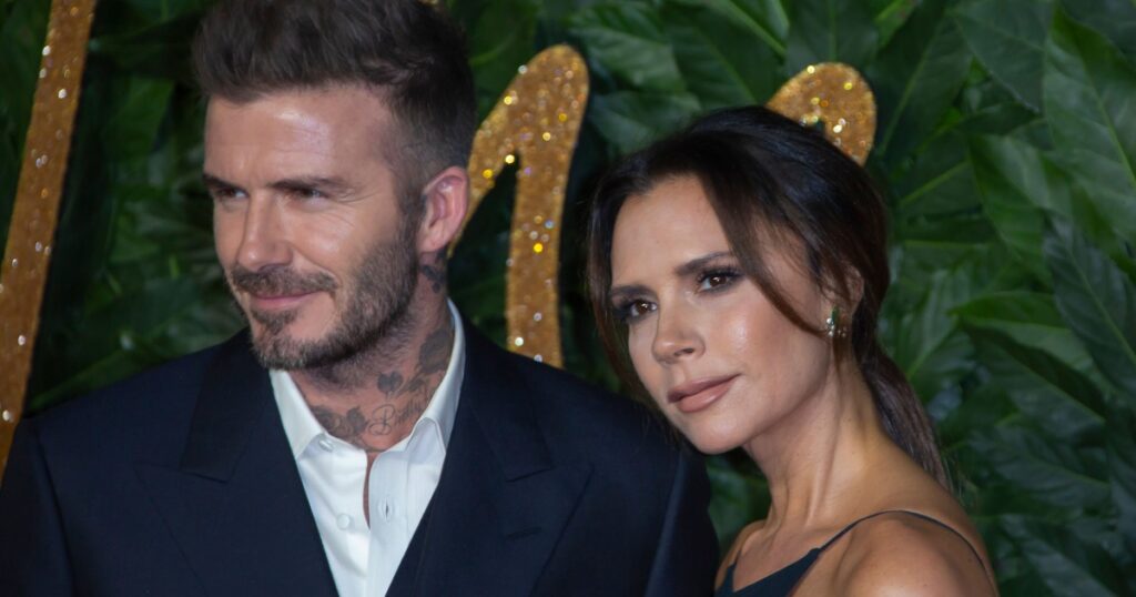 David Beckham, victoria Beckham arrive at The Fashion Awards 2018 at the Royal Albert Hall on December 10, 2018 in London, England.