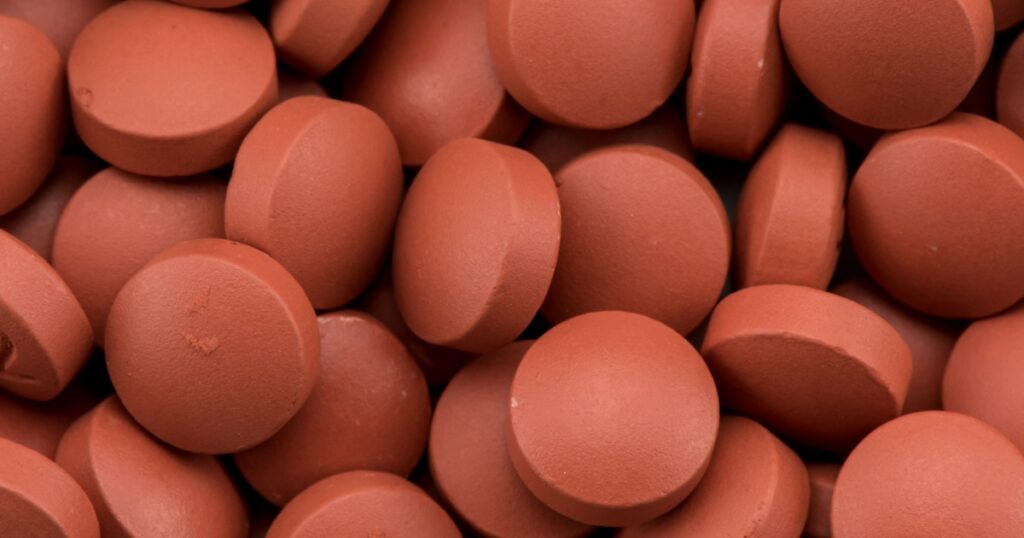 Close Up of Ibuprofen Pills background image