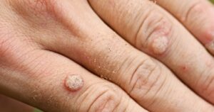 Home Remedies To Help Get Rid Of Those Stubborn Warts Wart on the hand finger.