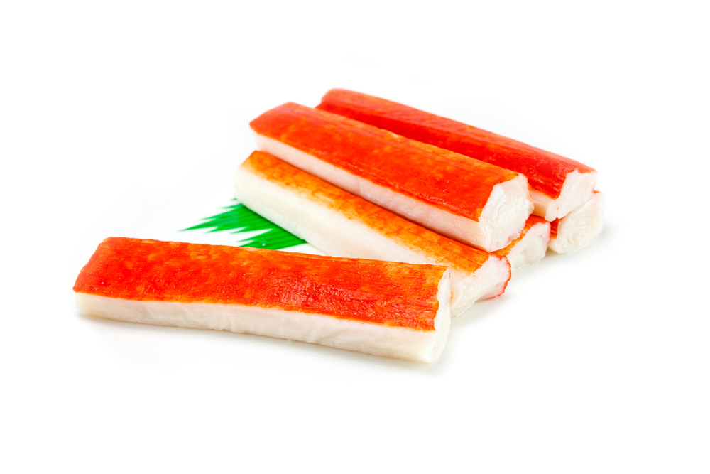 japan surimi artificial crab isolated background
