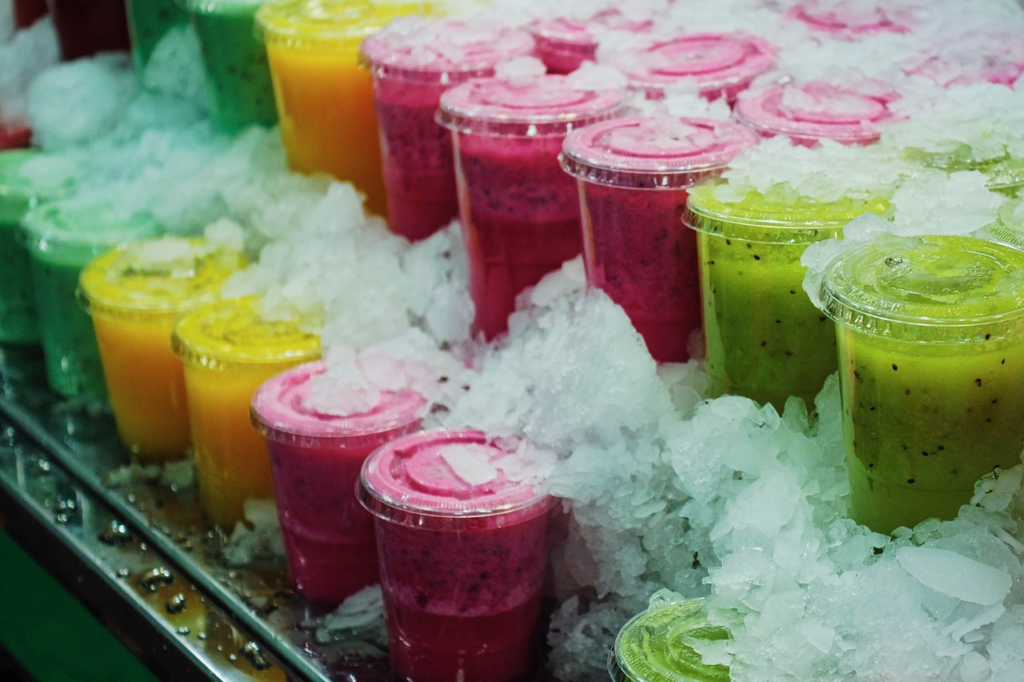 smoothies in ice