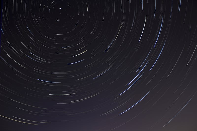Time Lapse photo of stars 