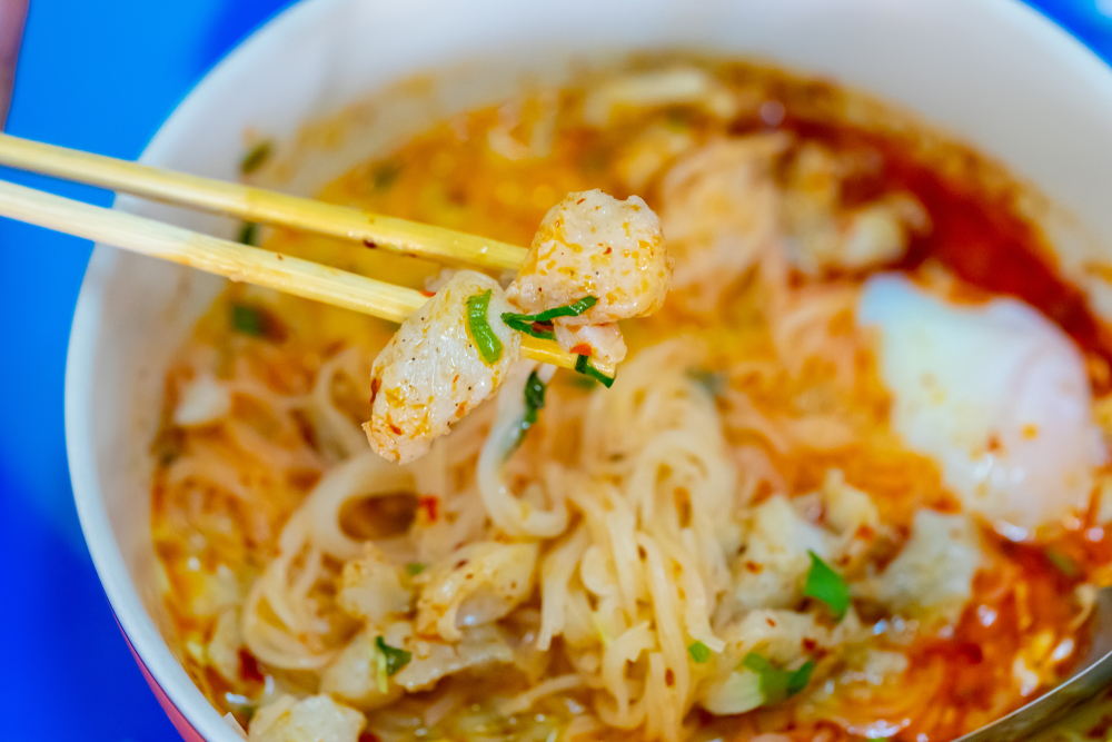 Koi Tiew Pla or Thai Fish Noodles