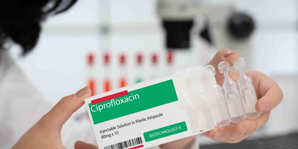 Ciprofloxacin: Antibiotic from the fluoroquinolone class used to treat various bacterial infections.