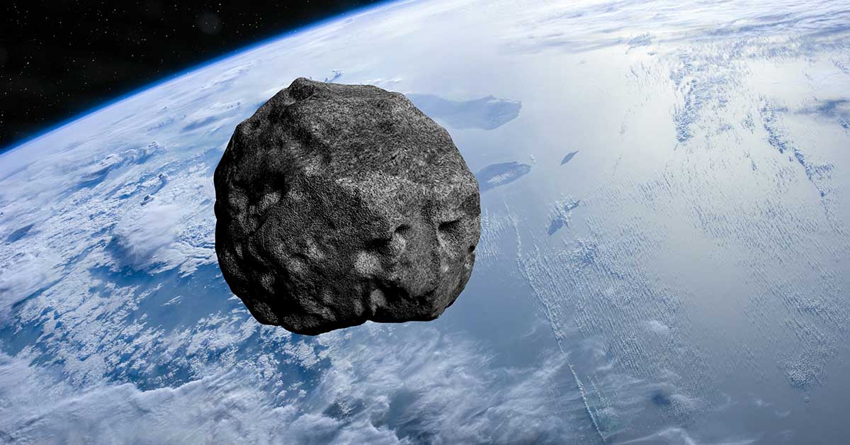 asteroid in earth's atmosphere