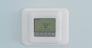 thermostat set to 72 degrees