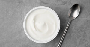 bowl of yogurt