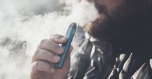 Shocking Simulation Reveals What Happens To Your Body When You Inhale Smoke From a Vape man vaping