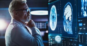 What Is Frontotemporal Dementia? doctor examining MRI results