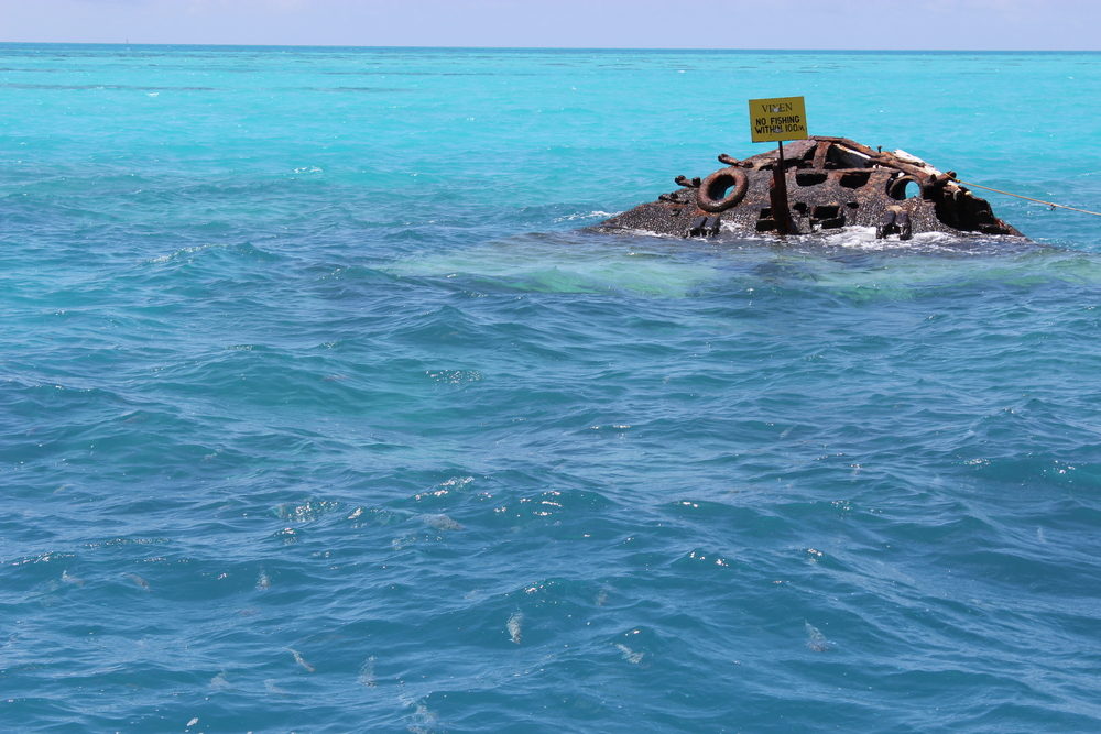 Shipwreck at the Bermuda Triangle