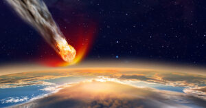 Comet Last Seen Around 80,000 Years Ago to Make Close Approach to Earth 3d rendering comet entering earths atmosphere