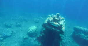 Researchers Uncover ‘Lost City’ in Deep Atlantic Waters That’s Nothing Like They’ve Seen Before The underwater ruins of the sunken city of atlantis. Treasure of temple or pyramids building from ancient Hindu and Roman civilizations lost under the sea