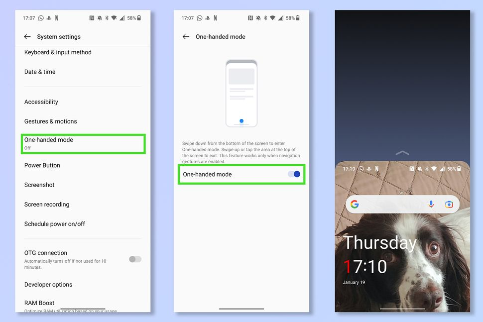 Samsung's One-Handed Mode