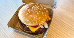 There’s One McDonald’s Burger That's Cooked Fresh and Not Frozen McDonald’s Burger top view