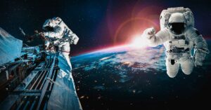Astronauts Stranded on Space Station Are Surviving on Soup ‘Made With Own Urine’ astronauts on space walk