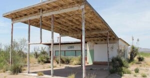 A Texas Ghost Town is For Sale For Only $100K abandoned gas station