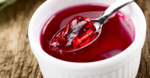 Jell-O Isn’t Just a Dessert, It Can Be Good For You Too Jell-O being spooned out of a white ramekin bowl