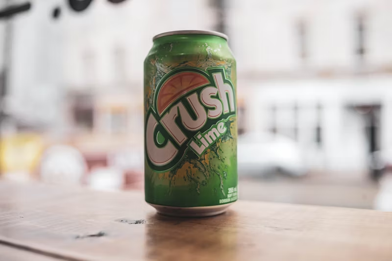 a can of Crush Lime