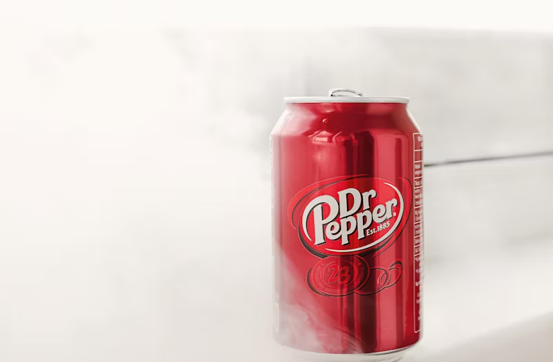 a can of Dr. Pepper