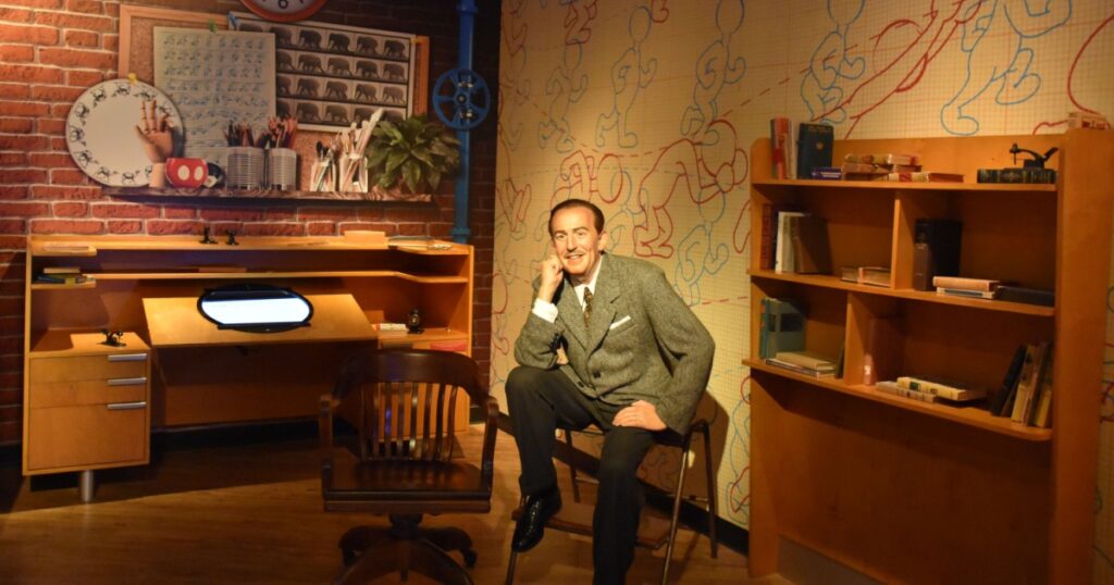 Walt Disney wax figurine