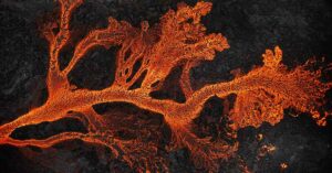 NASA Discovers Massive Lava Flows in California from Space laval flow