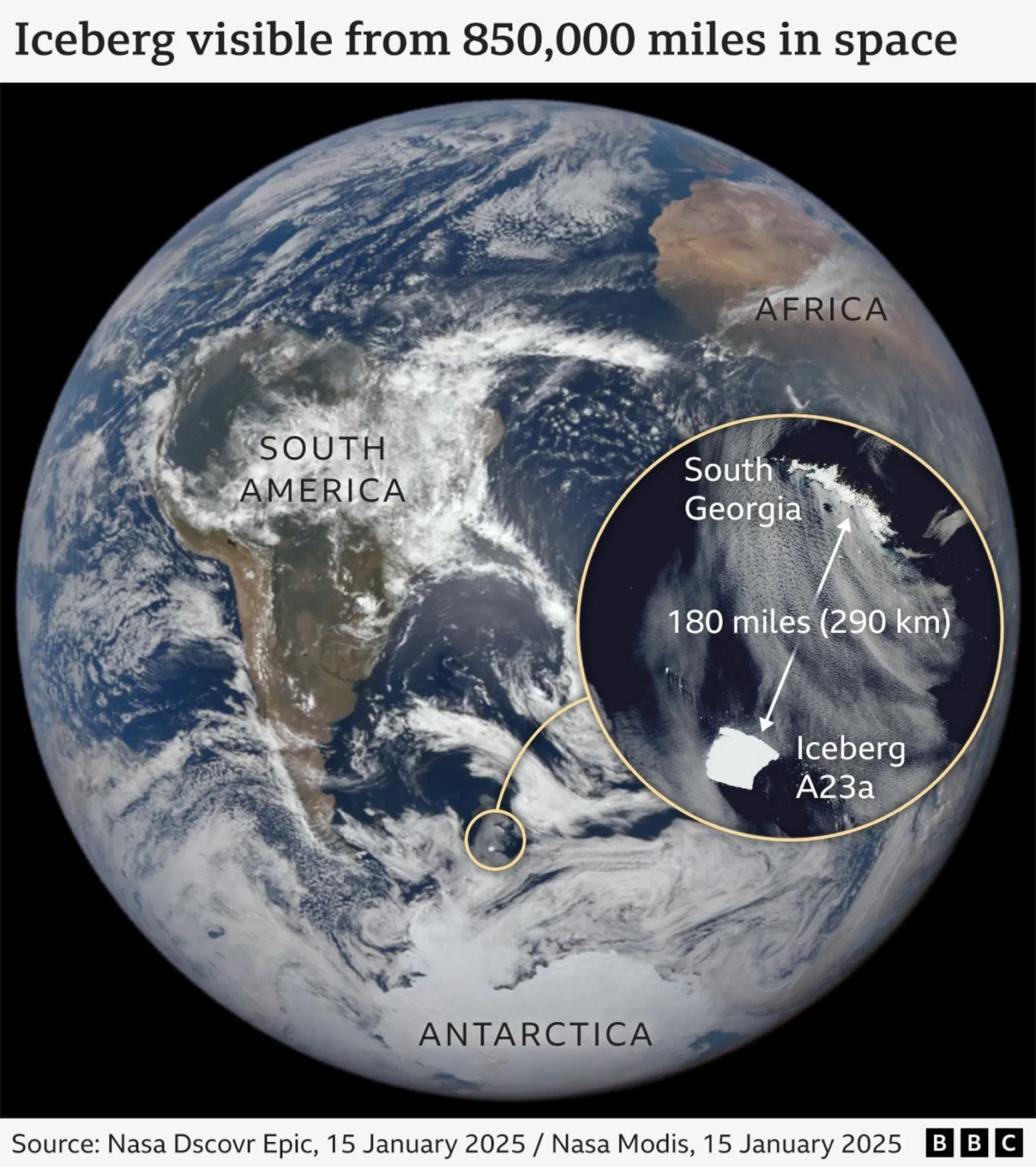 Iceberg Ranking Worlds largest iceberg twice the size of Oregon heading straight for land