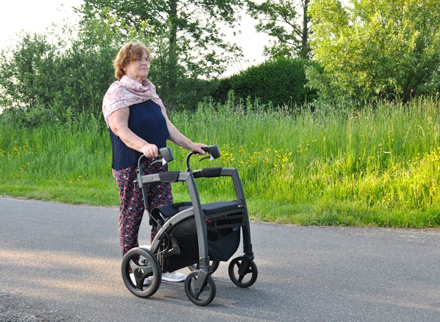 woman with walker