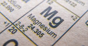 Magnesium on the periodic table of elements