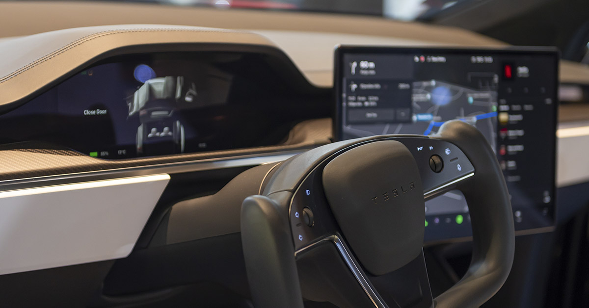 inside of a Tesla