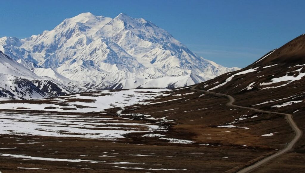 Rock formation in Alaska top national park