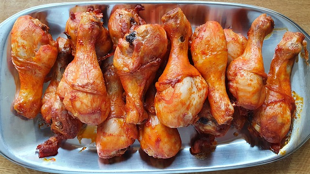 chicken on a plate