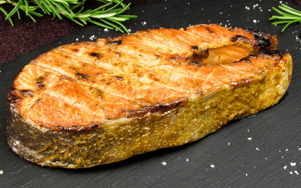 Cooked Salmon in Close Up Photography