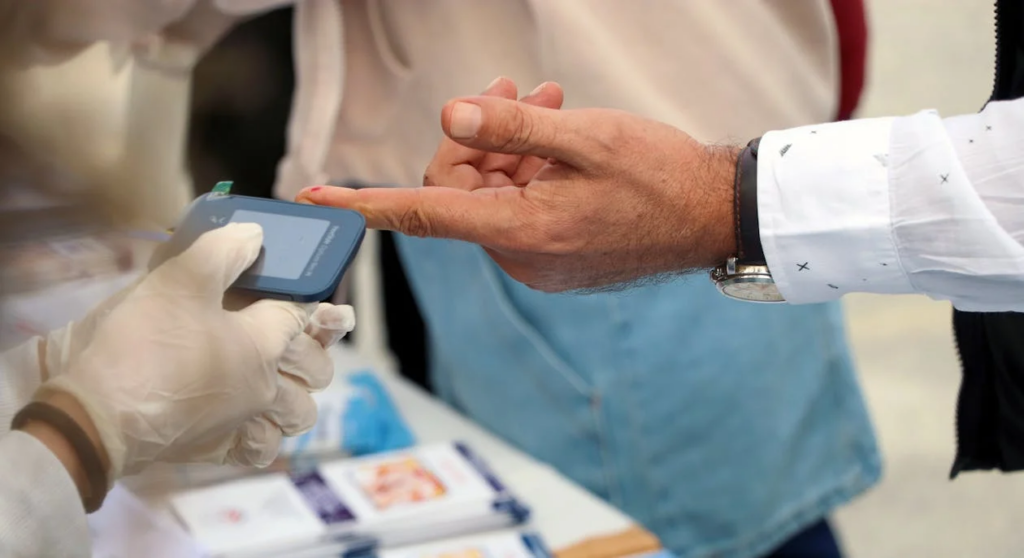Blood Glucose Monitoring at Health Fair