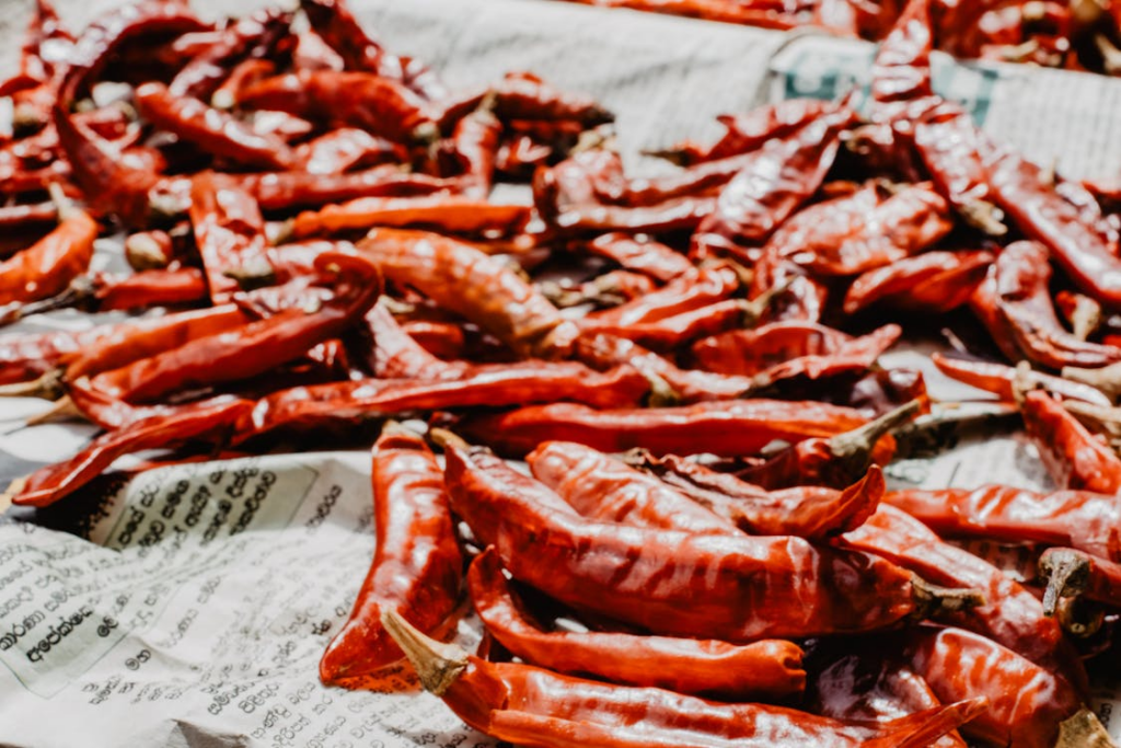 Close up of Red Peppers