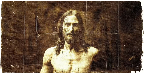 Midjourney interpretation of the image on the Shroud of Turin