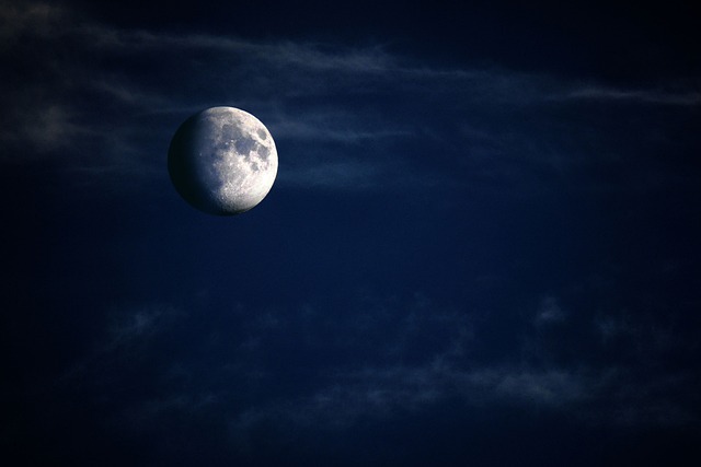 moon in the night sky