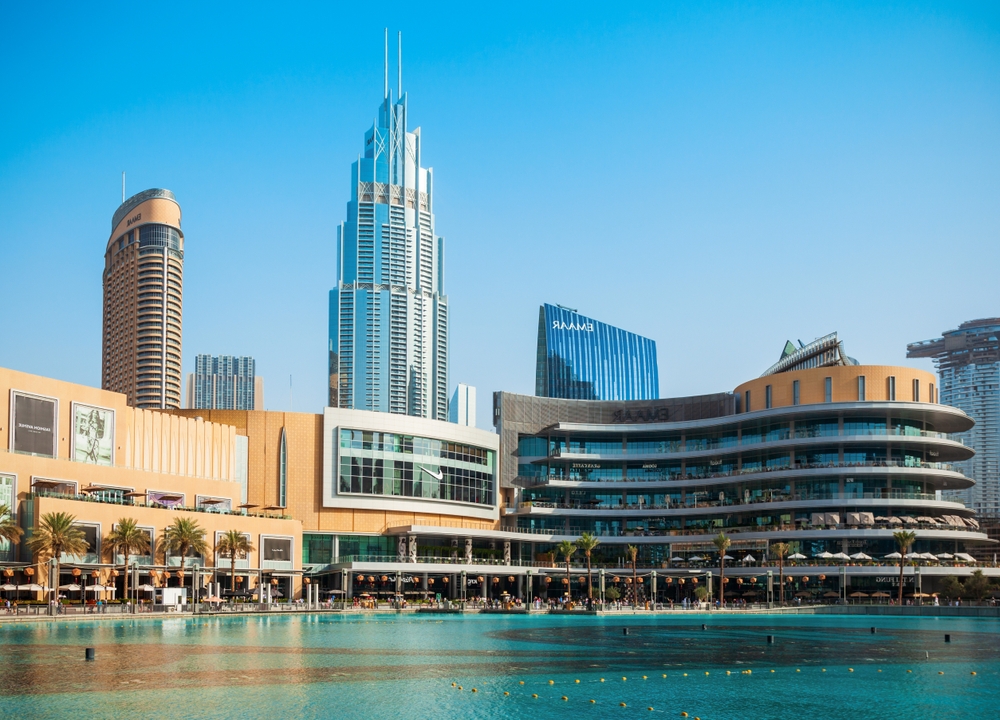 DUBAI, UAE - FEBRUARY 24, 2019: The Dubai Mall is the second largest shopping mall in the world located in Dubai in UAE