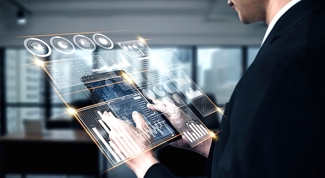 man with with AI technology
