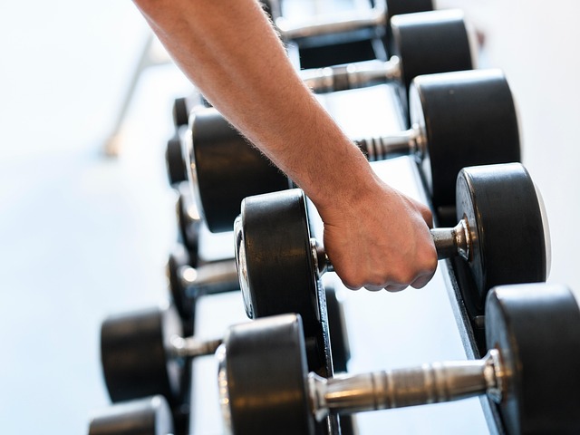 man lifting weight