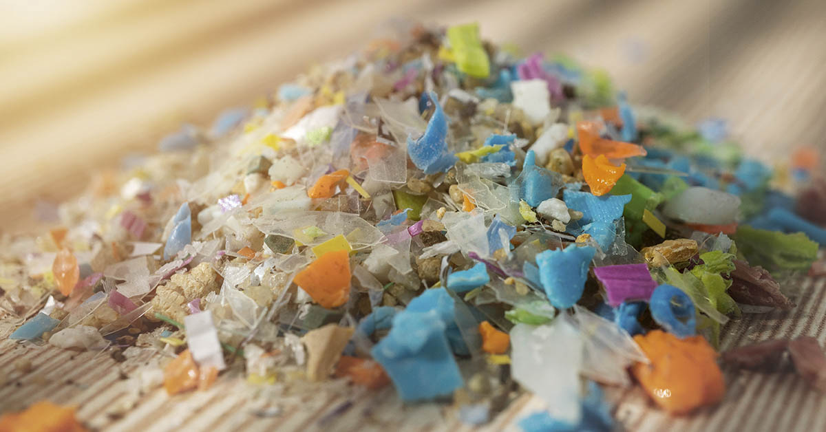 mound of microplastics